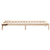 vidaXL Bedframe met Zijtafels Naturel 80 x 220 cm Massief grenenhout