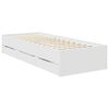 vidaXL Bedframe met lade met hoofdeinde Wit 75 x 190 cm Ingenieurshout