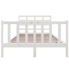 vidaXL Bedframe massief grenenhout wit 120x190 cm