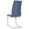 vidaXL Eetkamerstoelen 6 st stof blauw