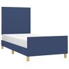 vidaXL Bedframe zonder matras 80x200 cm stof blauw