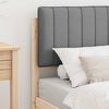 vidaXL Bedframe met Gevoerd Hoofdgedeelte Lichtgrijs 80 x 200 cm