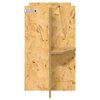 vidaXL Terrariumbasis met plank Bruin 60 x 30 x 50 cm OSB