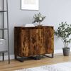 vidaXL Dressoirs 2 st 40x35x70 cm bewerkt hout gerookt eikenkleurig