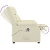 vidaXL Sta-op-massagestoel kunstleer crèmekleurig