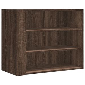 vidaXL Wandkast 75x35x60 cm bewerkt hout bruin eikenkleurig