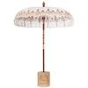 vidaXL Balinese parasol met basis Cr&egrave;mekleurig &Oslash; 180-190 cm