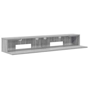 vidaXL studiobureau Grijs Sonoma 110 x 36 x 19,5 cm Bewerkt hout
