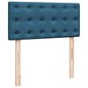 vidaXL Boxspring met matras fluweel blauw 90x200 cm