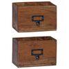 vidaXL Potloodetui Multikleur 18 x 10 x 12 cm Massief Mahoniehout