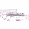 vidaXL Bedframe Wasbruin 200 x 200 cm Massief grenenhout