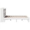 vidaXL Bedframe zonder matras massief grenenhout wit 140x190 cm