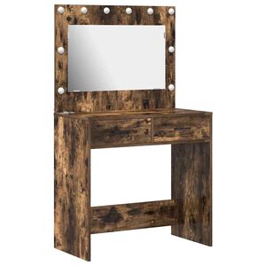 vidaXL Plafondtafel Gerookt eiken 78,5 x 41 x 135 cm Bewerkt hout