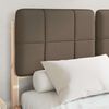 vidaXL Bedframe met Gevoerd Hoofdgedeelte Taupe 120 x 200 cm
