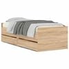 vidaXL Bedframe met lades sonoma eikenkleurig 90x190 cm