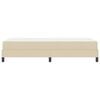 vidaXL Boxspringbed met matras Cr&egrave;me 90 x 190 cm Stof