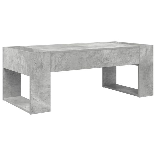 vidaXL Salontafel Beton Grijs 110 x 50 x 41 cm Bewerkt hout
