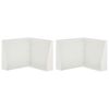 vidaXL Keerwand 2 st 50 x 50 x 50 cm Staal Wit