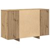 vidaXL Dressoir artisanaal eikenkleurig 120 x 41 x 75 cm Bewerkt hout