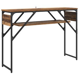 vidaXL Consoletafel Oud Hout Bewerkt hout 105x30x75cm