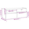 vidaXL Tv-wandmeubel 80x30x30 cm bewerkt hout wit