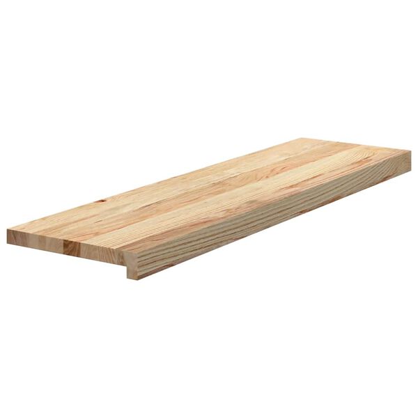 vidaXL Traptreden 4 st 90x25x2 cm onbehandeld massief eikenhout