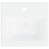vidaXL Inbouwwastafel met kraan 42x39x18 cm keramiek wit