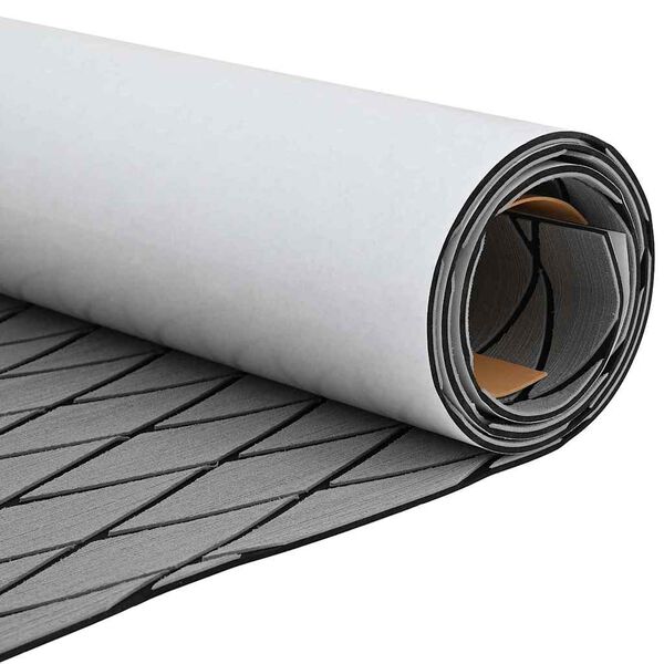 vidaXL Bootmat Harlekijn Lichtgrijs met Zwart 190 x 70 x 0,5 cm EVA