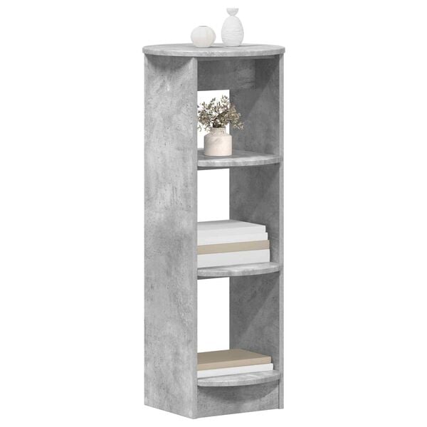 vidaXL Bijzetkast Beton Grijs 40 x 40 x 100 cm Geconstrueerd hout