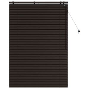 vidaXL Jaloezie Donkerbruin 115 x 160 cm 35 mm Massief Paulowniahout