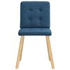 vidaXL Eetkamerstoelen 4 st stof blauw