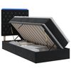 vidaXL LED Opslagbed met Matras Zwart 100 x 200 cm Fluweel