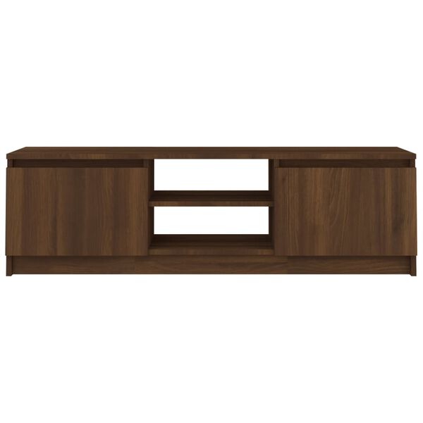 vidaXL Tv-meubel 120x30x35,5 cm bewerkt hout bruin eikenkleur