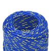 vidaXL Boottouw 2 mm 25 m polypropyleen blauw