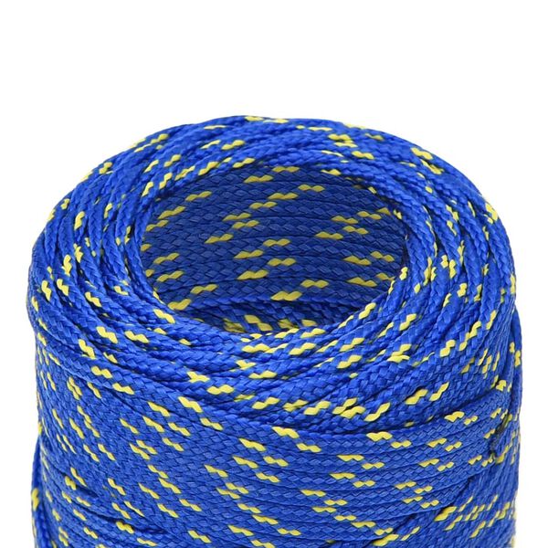 vidaXL Boottouw 2 mm 25 m polypropyleen blauw