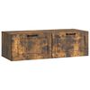 vidaXL Wandbeugel TV-kast Gerookt eiken 98 x 41 x 30 cm Bewerkt hout