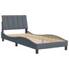 vidaXL Bedframe zonder matras "Hanko" 80x200 cm fluweel donkergrijs