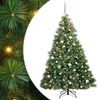 vidaXL Kunstkerstboom met 300 LED met standaard Groen 180 cm PE en PVC
