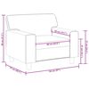 vidaXL Fauteuil 60 cm kunstleer cappuccinokleurig