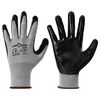 vidaXL Werkhandschoenen 24 st Grijs en zwart 8 / m Polyester