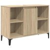 vidaXL Wastafelkast met plank met opslag Sonoma Eiken 80 x 33 x 60 cm