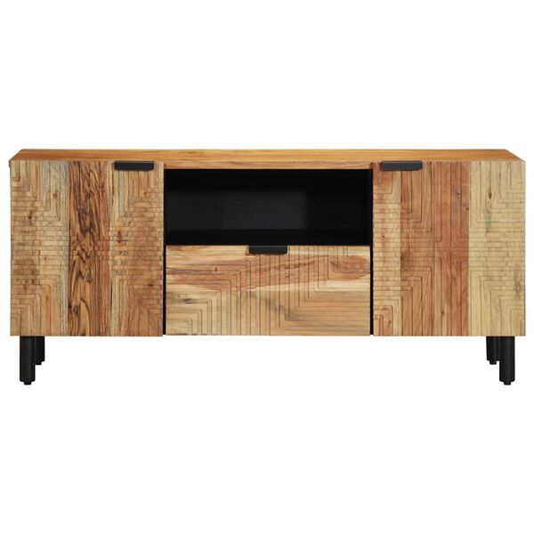 vidaXL TV Eenheden Massief Acaciahout 105 x 33,5 x 46 cm Bewerkt hout