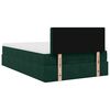 vidaXL Ottoman bed met matras 120x200cm fluweel donkergroen