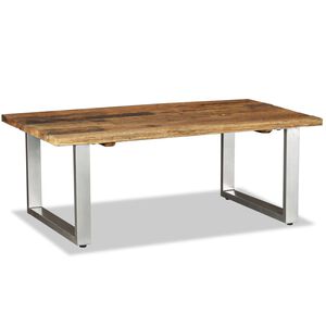 vidaXL Salontafel 100x60x38 cm massief gerecycled hout