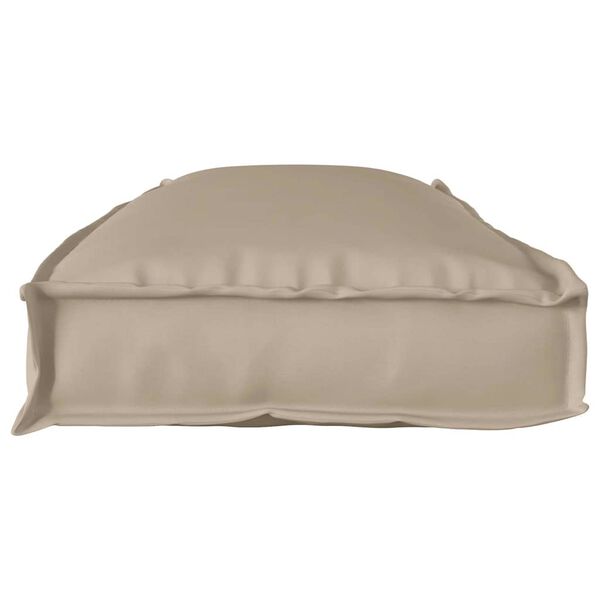 vidaXL Palletkussen voor bank Taupe 110 x 40 x 8 cm Oxford stof