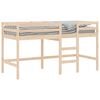 vidaXL Kinderhoogslaper met ladder 90x200 cm massief grenenhout