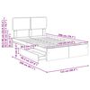 vidaXL Opslag bed met lade Sonoma Eiken 120 x 200 cm Bewerkt hout