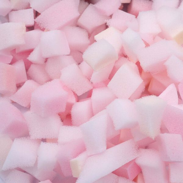 vidaXL Versnipperde schuimvulling Roze 5 kg Polyurethan