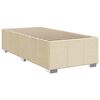 vidaXL Boxspring met matras stof cr&egrave;mekleurig 80x200 cm