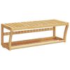 vidaXL Handdoekenrek wandgemonteerd 60x25x20 cm bamboe